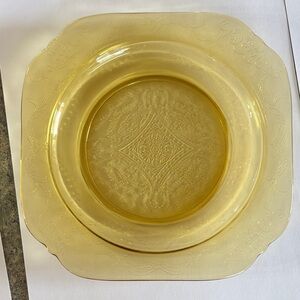 Federal Glass Madrid Amber Salad Plate-Set of 4